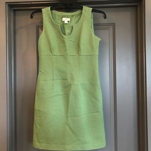 Loft Tweed Green and White Dress- Sz 4
